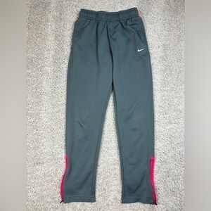 Nike Pants Girls Large Activewear Loungewear Pockets Sports Athletic Play Zip Up